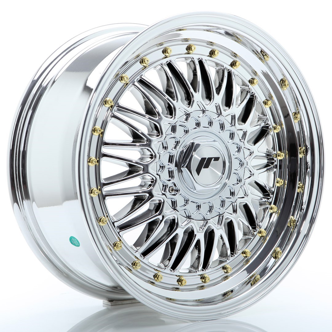 Japan Racing JR9 -vanteet – 17×7,5 – 4×100/4×108 – ET20 – Chrome Japan Racing JR9 -vanteet - 17x7,5 - 4x100/4x108 - ET20 - Chrome
