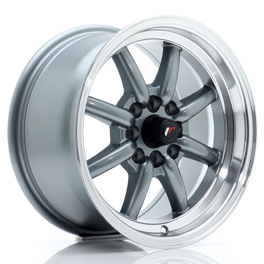 Japan Racing JR19 -vanteet – 15×8 – 4×100/4×108 – ET20 – Gun metal Japan Racing JR19 -vanteet - 15x8 - 4x100/4x108 - ET20 - Gun metal