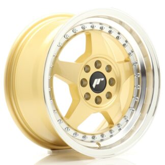 Japan Racing JR6 -vanteet – 15×7 – 4×100/4×108 – ET25 – Gold Japan Racing JR6 -vanteet - 15x7 - 4x100/4x108 - ET25 - Gold