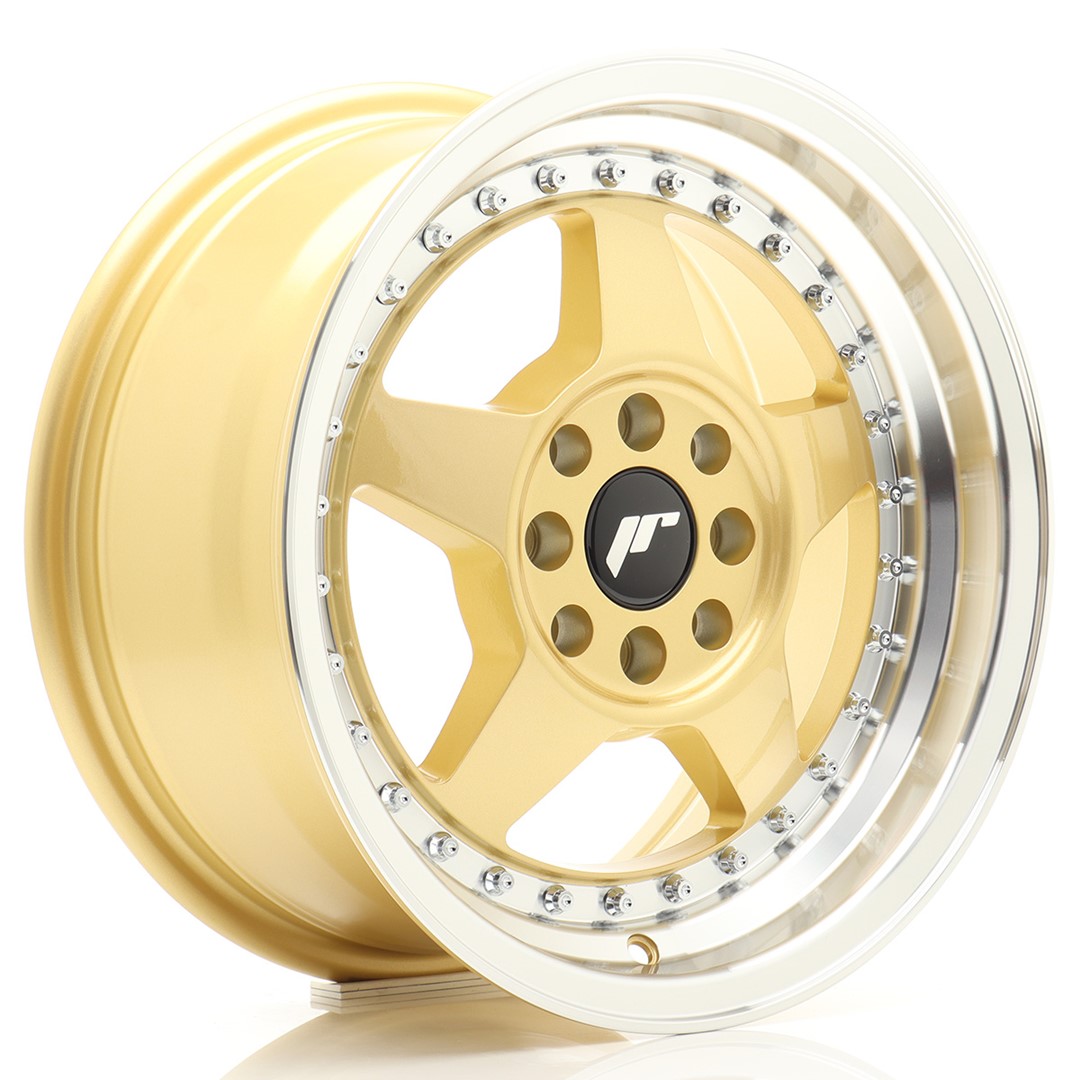 Japan Racing JR6 -vanteet – 15×7 – 4×100/4×108 – ET25 – Gold Japan Racing JR6 -vanteet - 15x7 - 4x100/4x108 - ET25 - Gold
