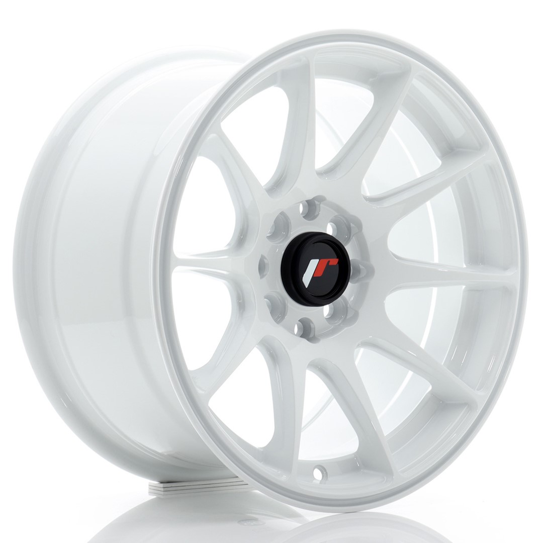 Japan Racing JR11 -vanteet – 15×8 – 4×100/4×114,3 – ET25 – White Japan Racing JR11 -vanteet - 15x8 - 4x100/4x114,3 - ET25 - White