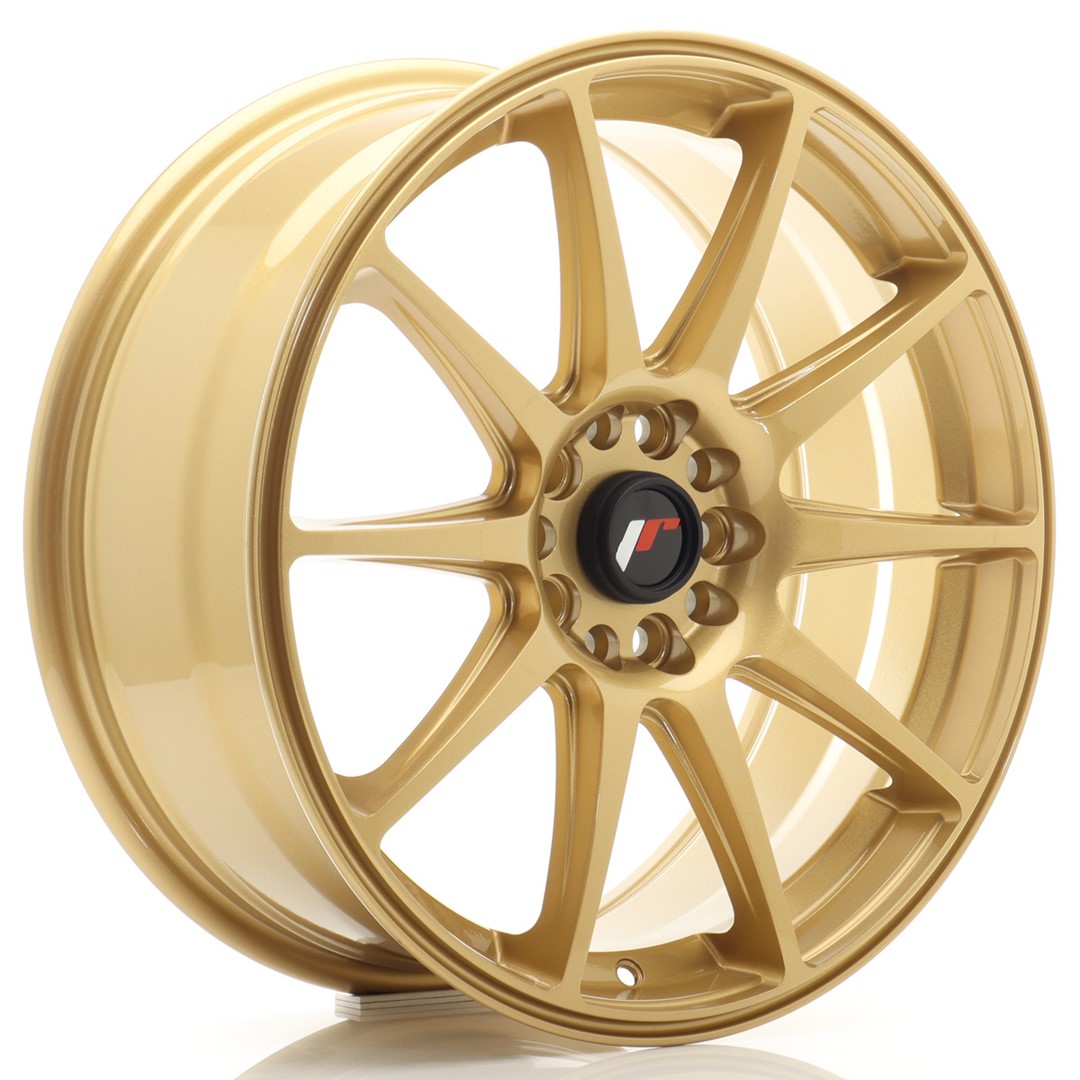 Japan Racing JR11 -vanteet – 18×7,5 – 5×100/5×120 – ET35 – Gold Japan Racing JR11 -vanteet - 18x7,5 - 5x100/5x120 - ET35 - Gold