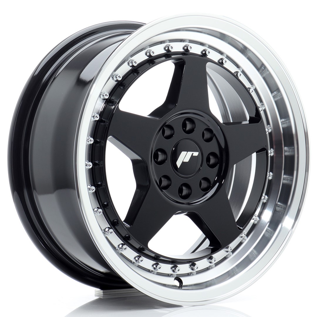 Japan Racing JR6 -vanteet – 16×7 – 4×100/4×108 – ET25 – Black Japan Racing JR6 -vanteet - 16x7 - 4x100/4x108 - ET25 - Black