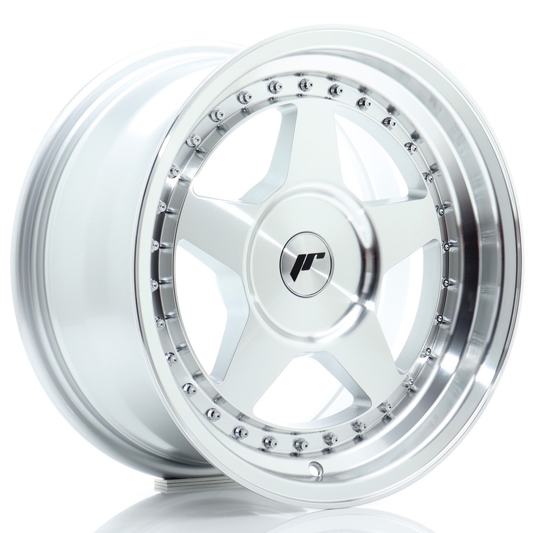 Japan Racing JR6 -vanteet – 16×8 – Custom – Silver Japan Racing JR6 -vanteet - 16x8 - Custom - Silver