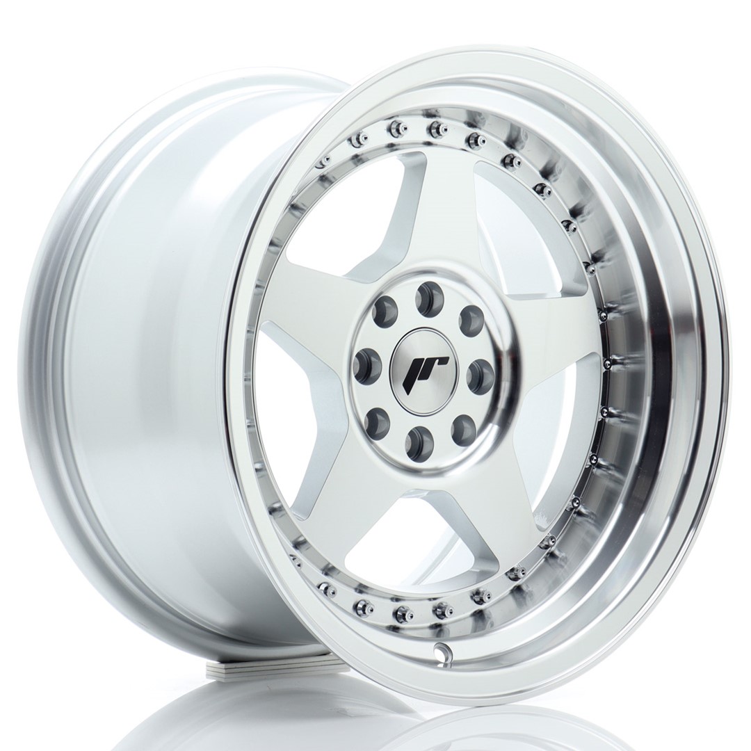 Japan Racing JR6 -vanteet – 16×9 – 4×100/4×108 – ET20 – Silver Japan Racing JR6 -vanteet - 16x9 - 4x100/4x108 - ET20 - Silver