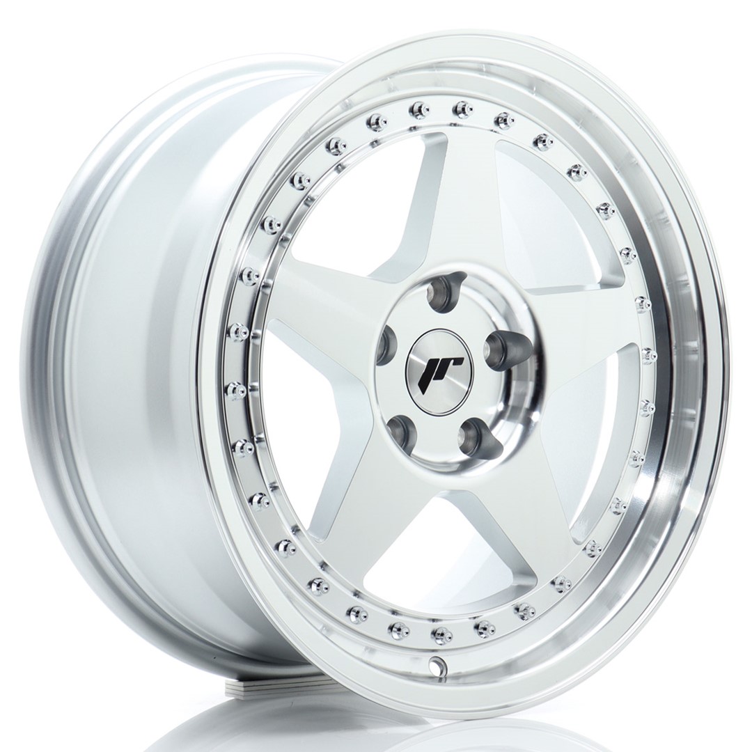 Japan Racing JR6 -vanteet – 17×8 – 5×112 – ET35 – Silver Japan Racing JR6 -vanteet - 17x8 - 5x112 - ET35 - Silver