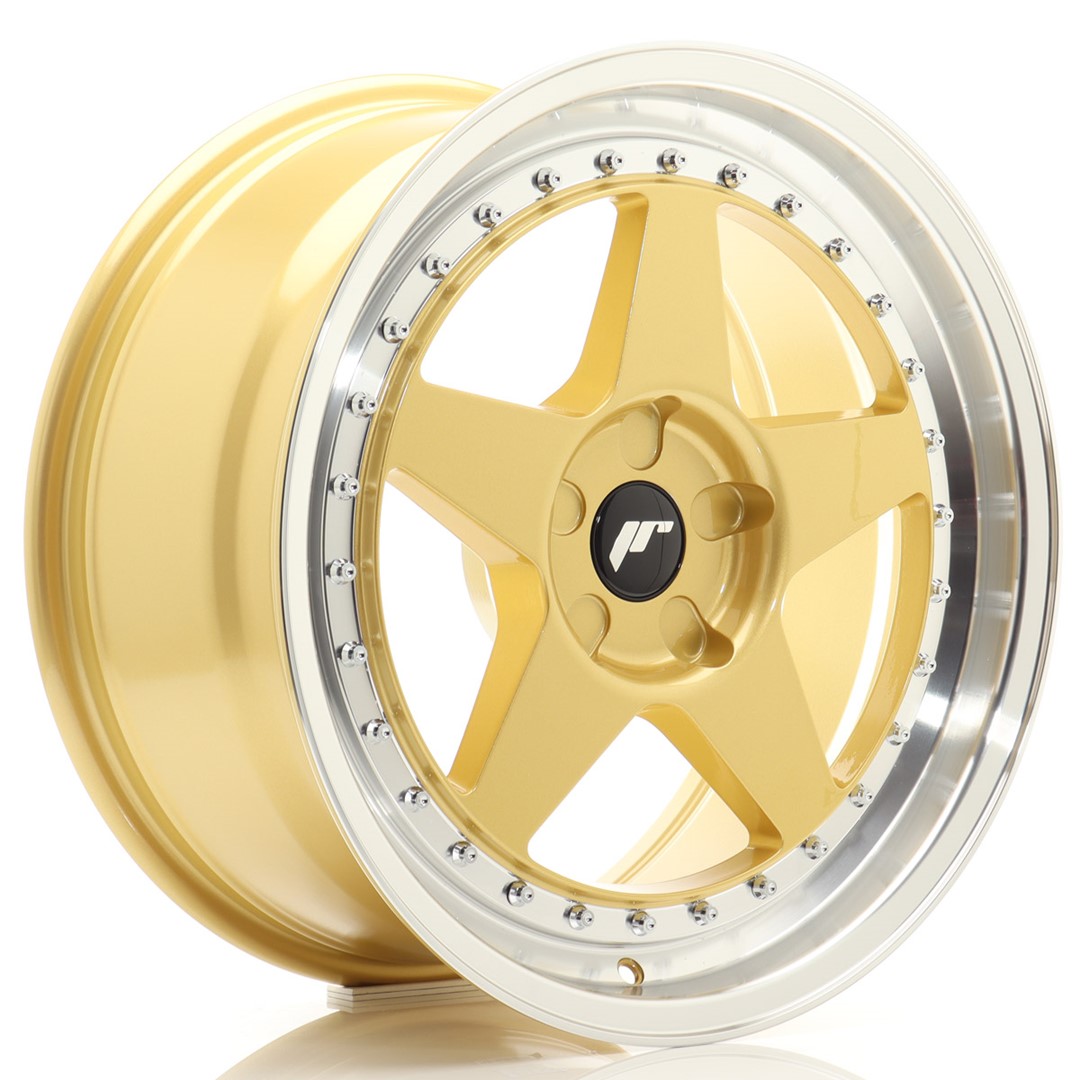 Japan Racing JR6 -vanteet – 18×8 – Custom – Gold Japan Racing JR6 -vanteet - 18x8 - Custom - Gold