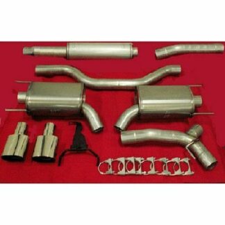 JT Saab 9-3 SS/SC 2003-2011 2.0 Turbo / 2.8 V6 Turbo / 1.9 TiD / TTiD 3" Catback Twinpipe -pakoputkisto